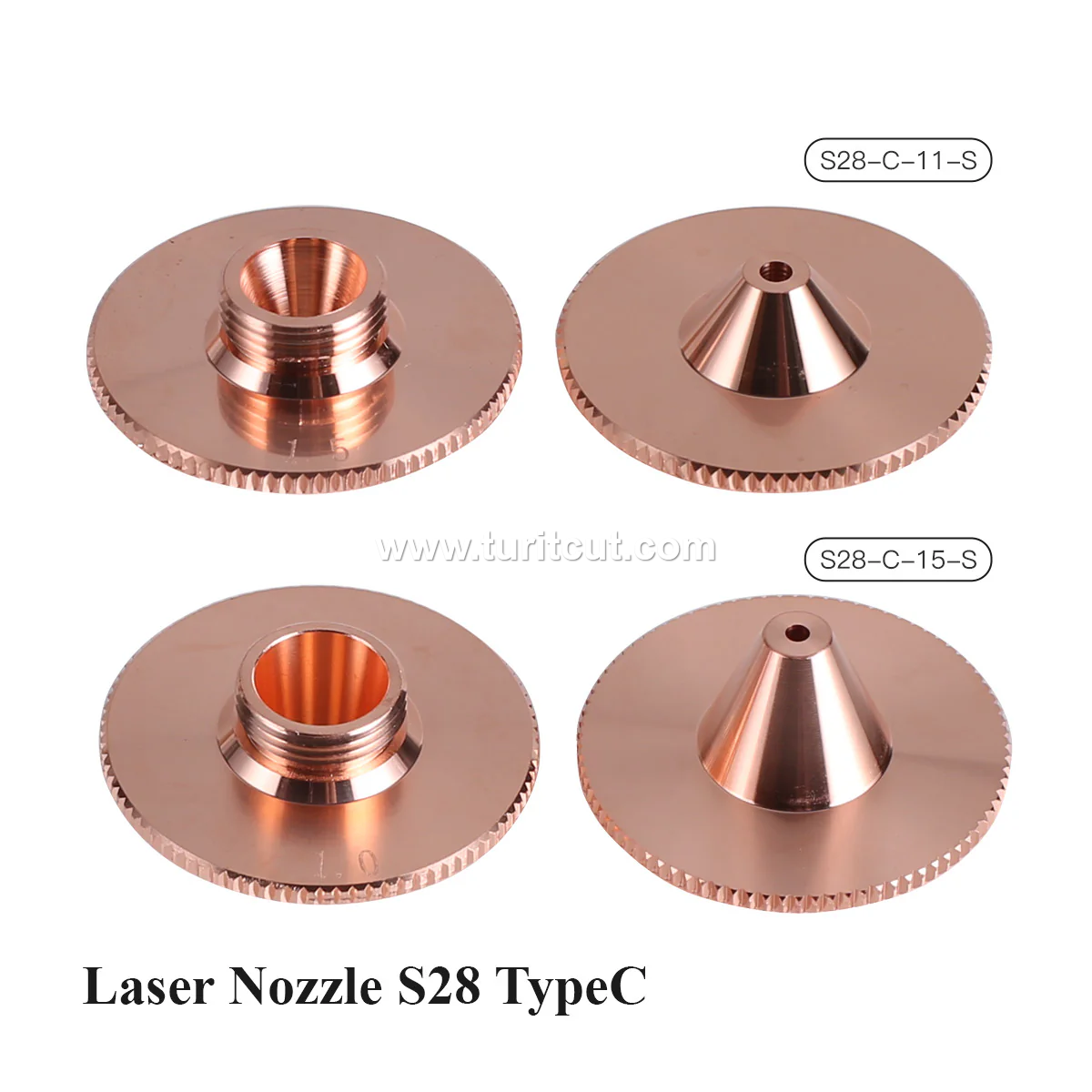 S28C Bulge Laser Nozzle For Raytools Precitec Nozzles Fitting Parts