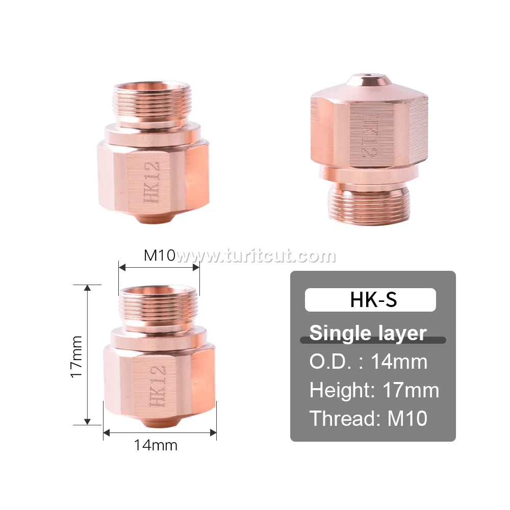 Bc Fiber Laser Nozzle HK/NK Laser Head Single Layer 1.0 1.5 2.0 3.0