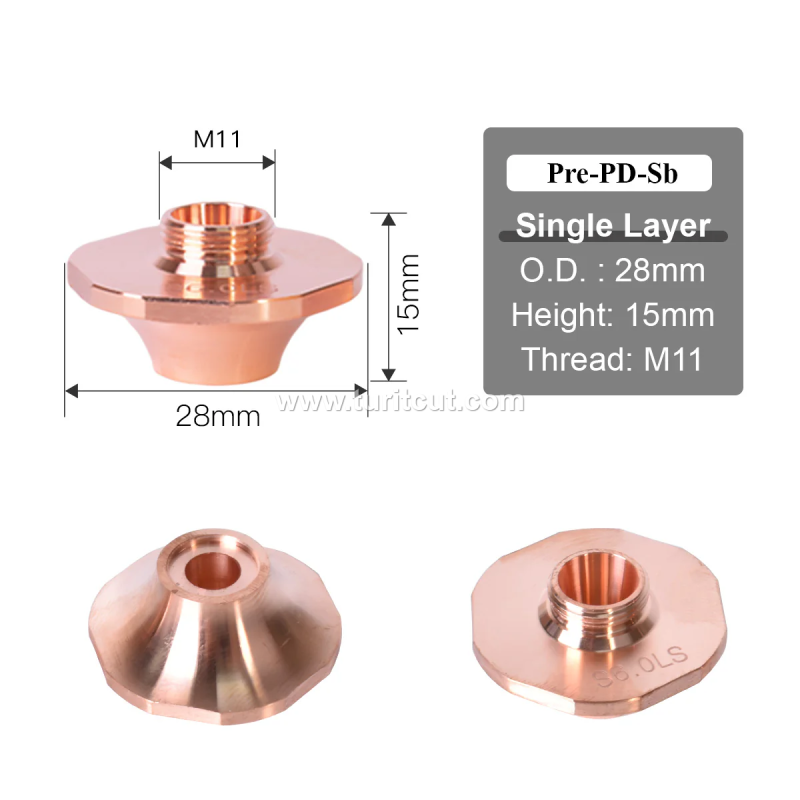 Precitec SP KTX Laser Nozzles for Laser Cutting Machine