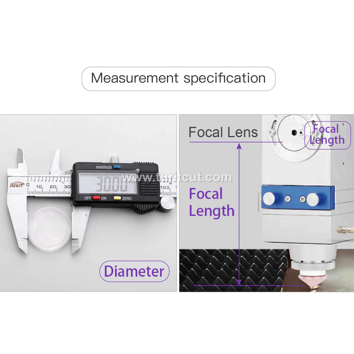 2PCS Laser Focus Collimating Lens D37 38.1mm F100 150 200 Fused Silica Lens