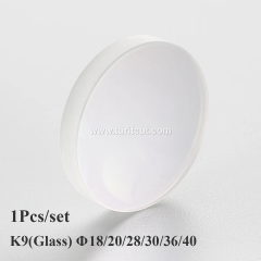 1PC Glass K9 Fiber Laser Focus Collimator Lens D30 Concave Convex