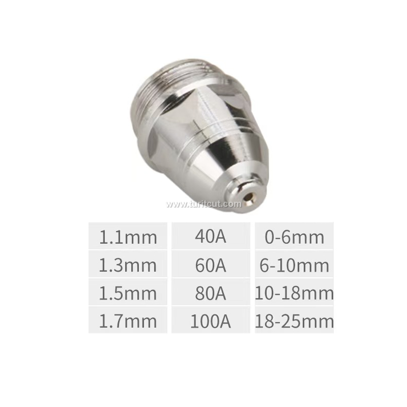 P80 Gas Cutting Nozzle Specification P80 Plasma Cutting Torch Plasma Nozzle