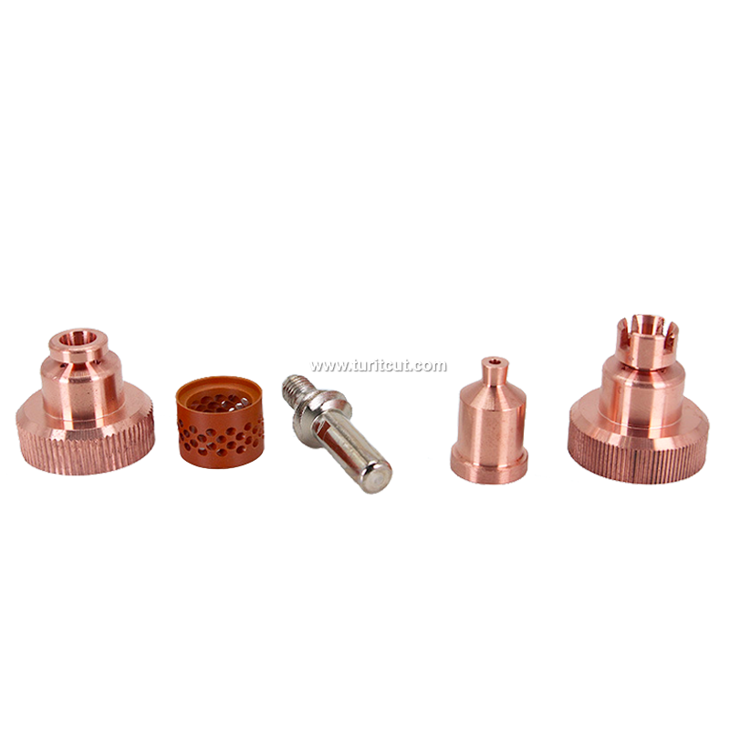 LC105 W03X0893 Plasma Cutting Electrode Nozzle Shield Swirl Ring and Retaining Cap Torch Parts