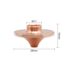 DaZu SP Laser Nozzles a Type Plum Blossom Edge Single Layer Dia.28mm H15 Caliber 1.6mm&1.8mm for Hans Laser