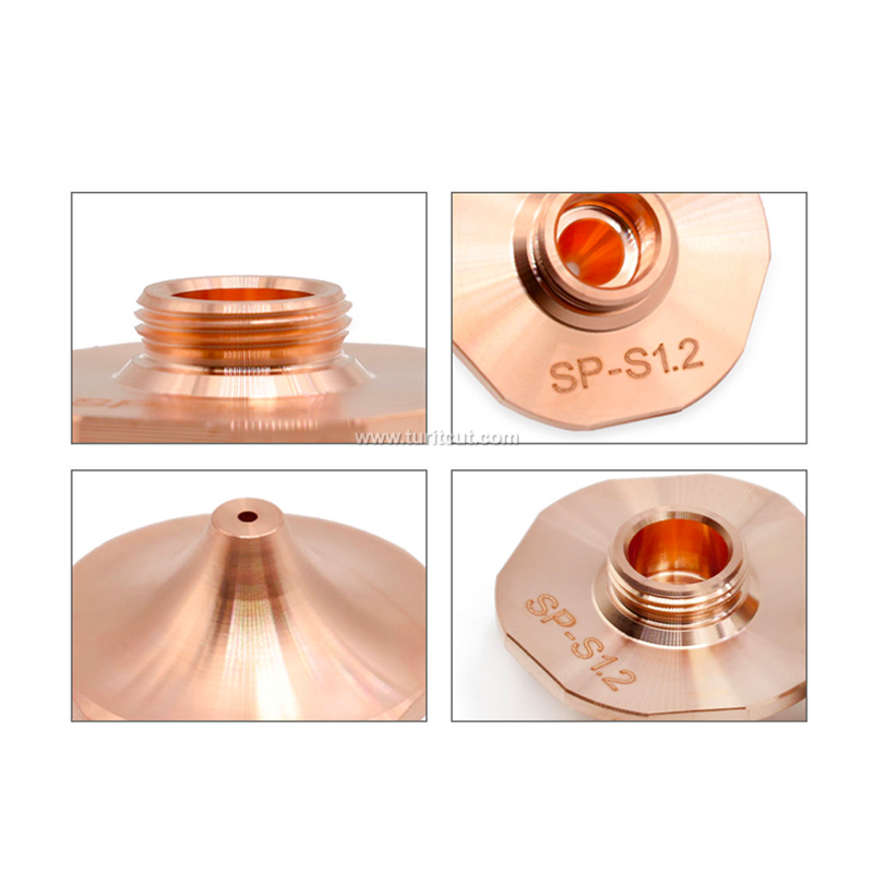 DaZu SP Laser Nozzles a Type Plum Blossom Edge Single Layer Dia.28mm H15 Caliber 1.6mm&1.8mm for Hans Laser