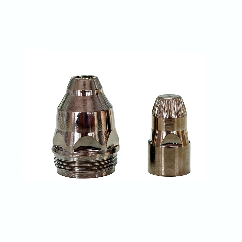 Black Color P80 Air Plasma Nozzle Electrode Black Gold Coated 1.1 1.3 1.5 1.7mm Tips Set Plasma Consumables