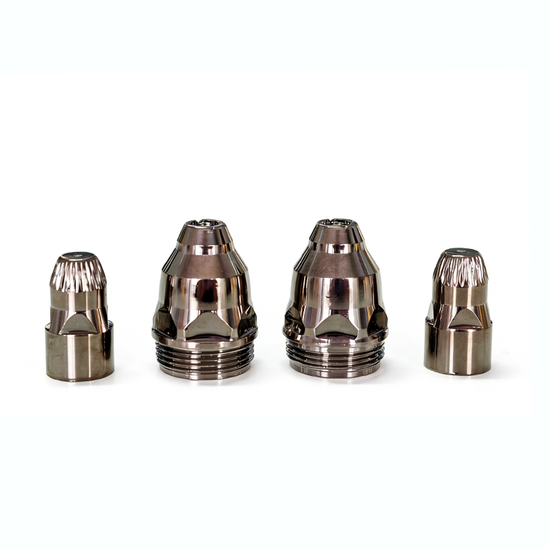 Black Color P80 Air Plasma Nozzle Electrode Black Gold Coated 1.1 1.3 1.5 1.7mm Tips Set Plasma Consumables