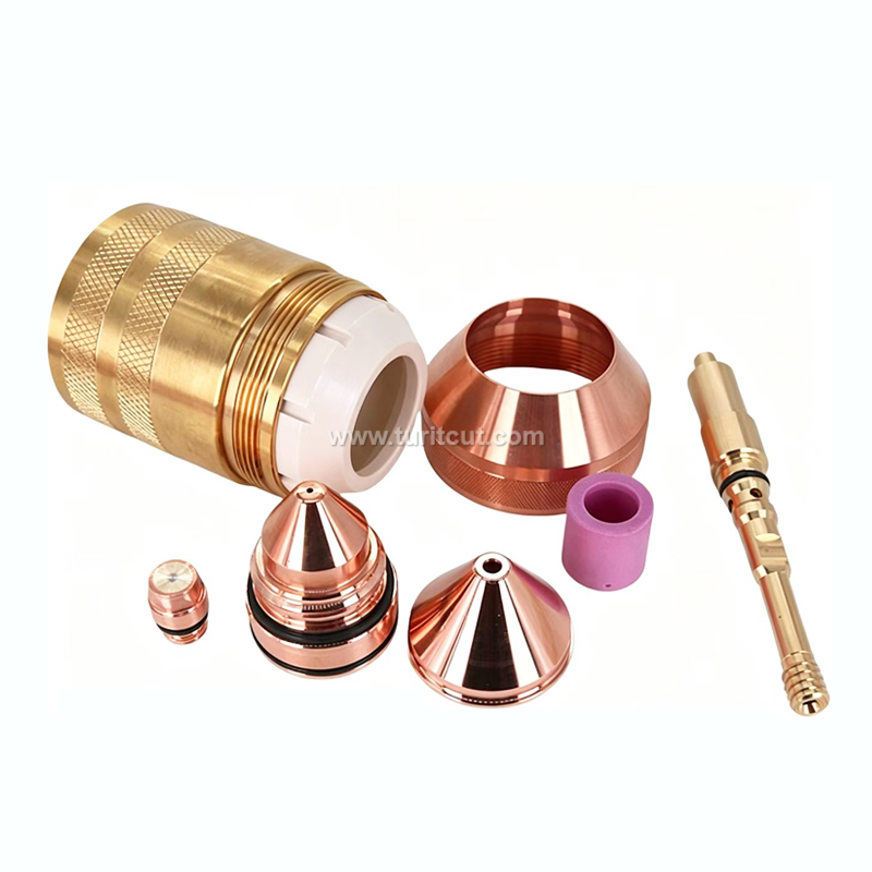 Oxygen Compatible ESAB PT-36 Plasma Cutting Torch Nozzle Electrode Shield Replacement Consumables