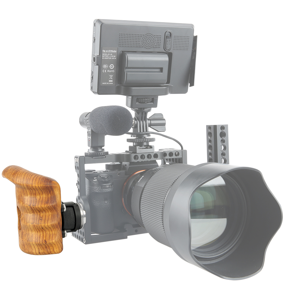 Niceyrig Right Side Wooden Grip with Arri Rosette （Right）