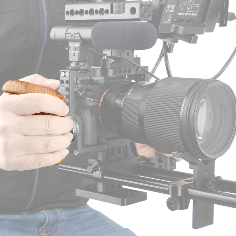 Niceyrig Right Side Wooden Grip with Arri Rosette （Right）