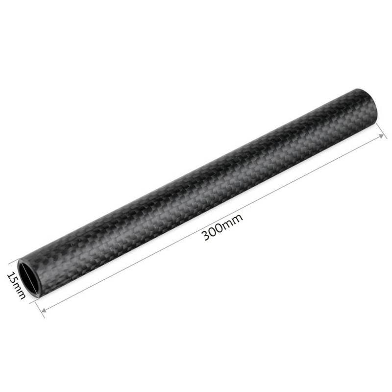 NICEYRIG 15mm Carbon Fiber Rods 12inch (30cm )Length for Rod Support System DSLR Shoulder Rig