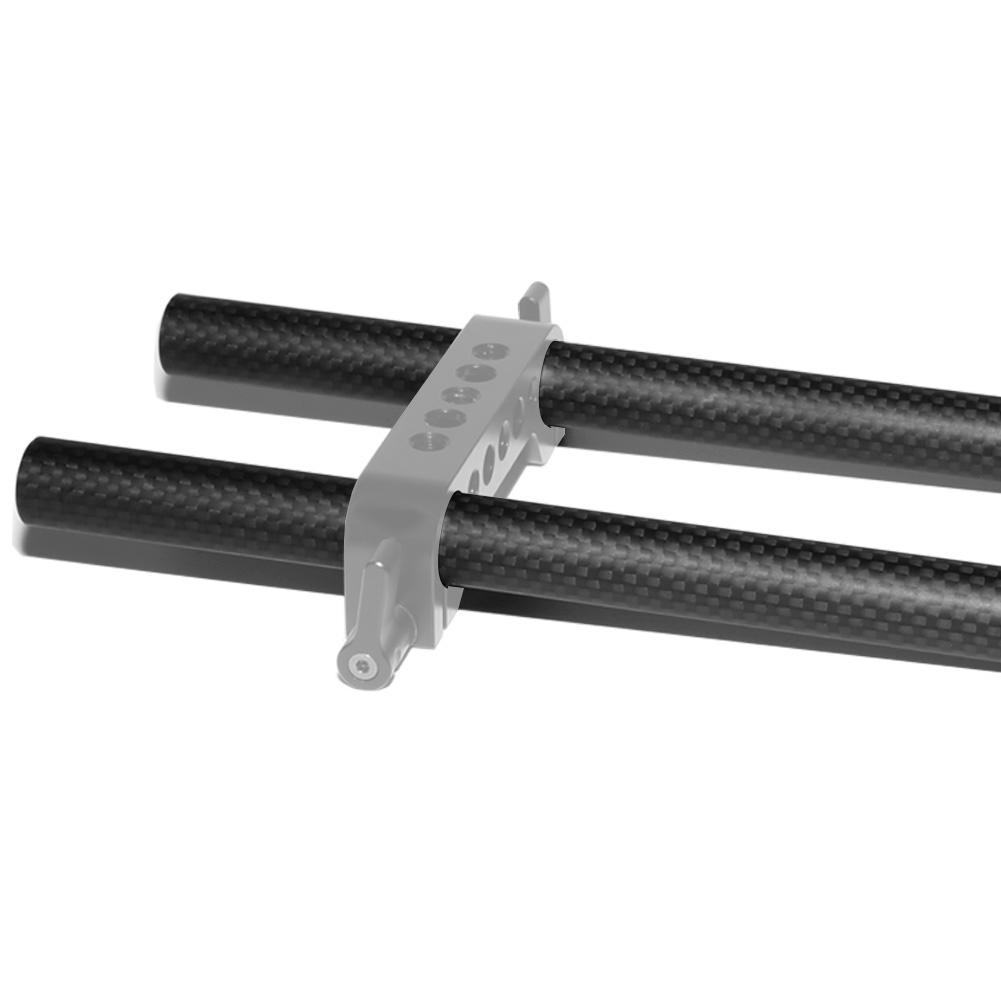 NICEYRIG 15mm Carbon Fiber Rod - 30cm 12 Inch (2pcs)