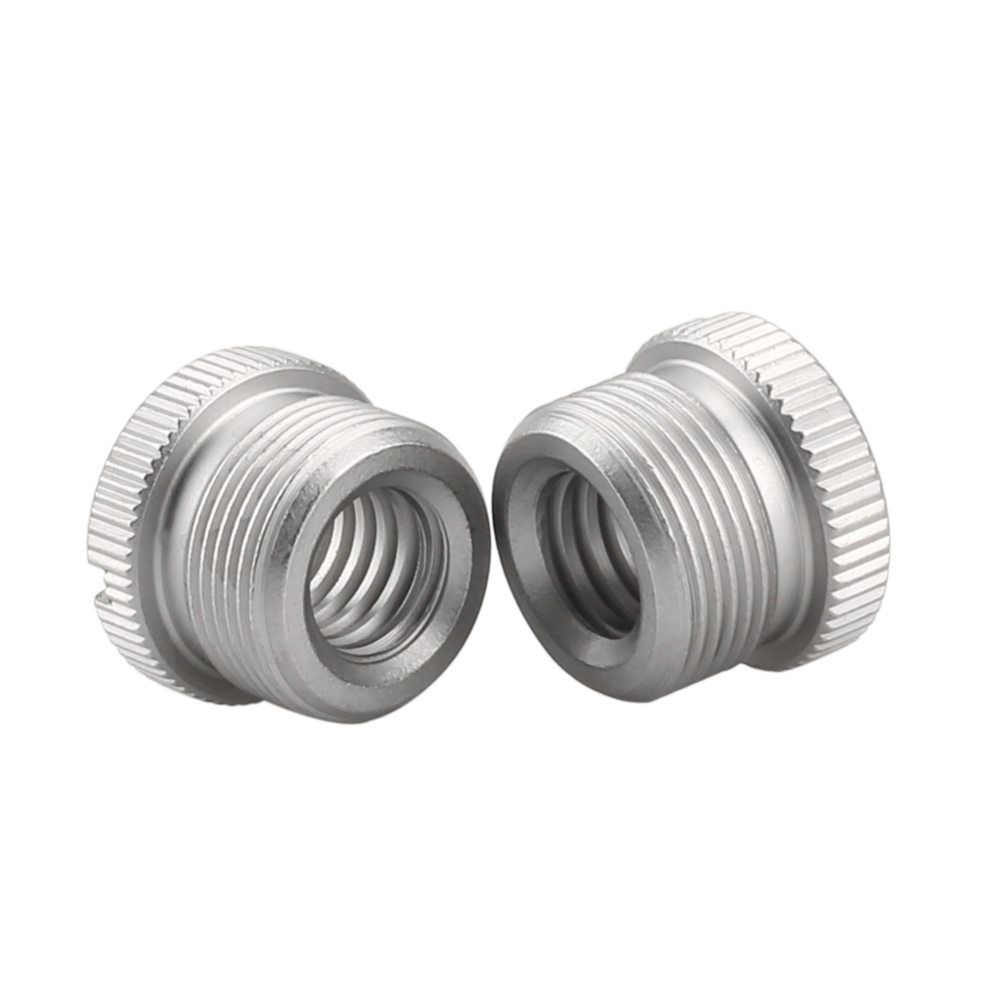 NICEYRIG Microphone Screw Thread Adapter for Mic Stand Tripod, 5/8 Inch Male to 3/8 Inch Female, Pack of 2