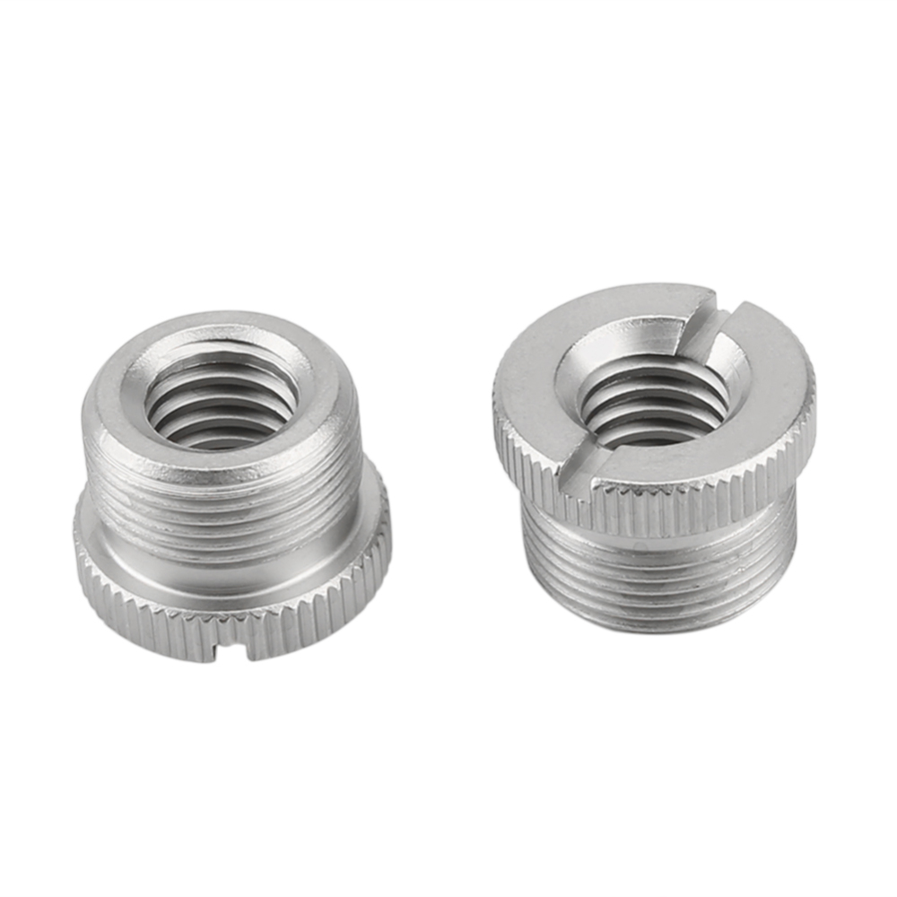 NICEYRIG Microphone Screw Thread Adapter for Mic Stand Tripod, 5/8 Inch Male to 3/8 Inch Female, Pack of 2