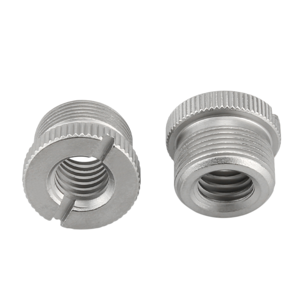 NICEYRIG Microphone Screw Thread Adapter for Mic Stand Tripod, 5/8 Inch Male to 3/8 Inch Female, Pack of 2