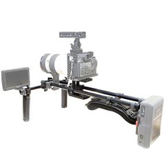 NICEYRIG Shoulder Rig Support Film Maker System with Camera/Camcorder Baseplate Mount Slider Kit