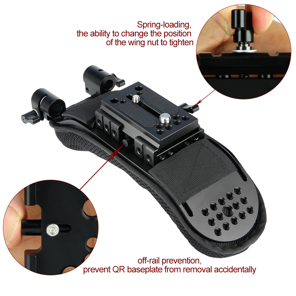 Niceyrig Universal Shoulder Pad with Drop-In Baseplate (Manfrotto)
