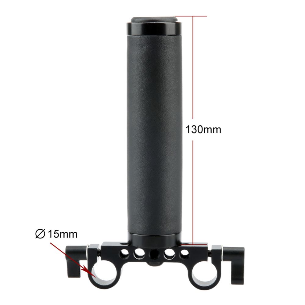 NICEYRIG Handle with 15mm Rod Clamp for DSLR Camera Rod Rig Support Rail System