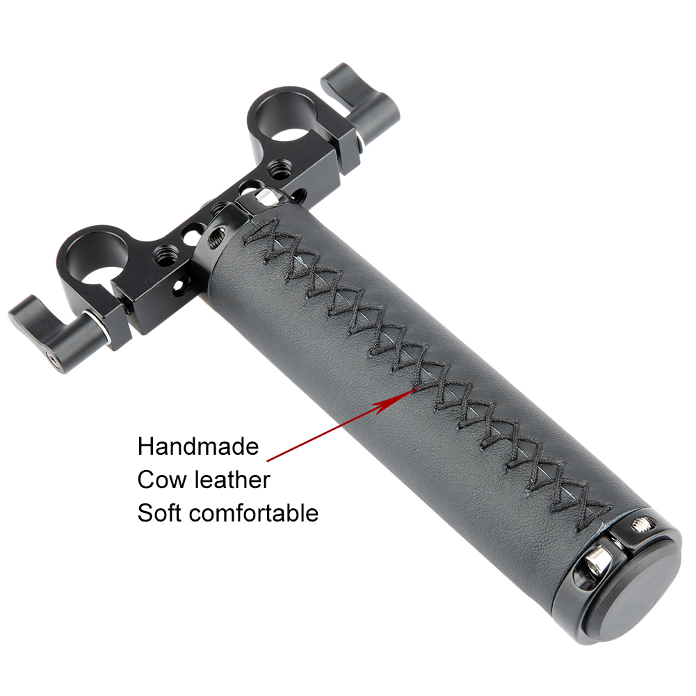 NICEYRIG Handle with 15mm Rod Clamp for DSLR Camera Rod Rig Support Rail System