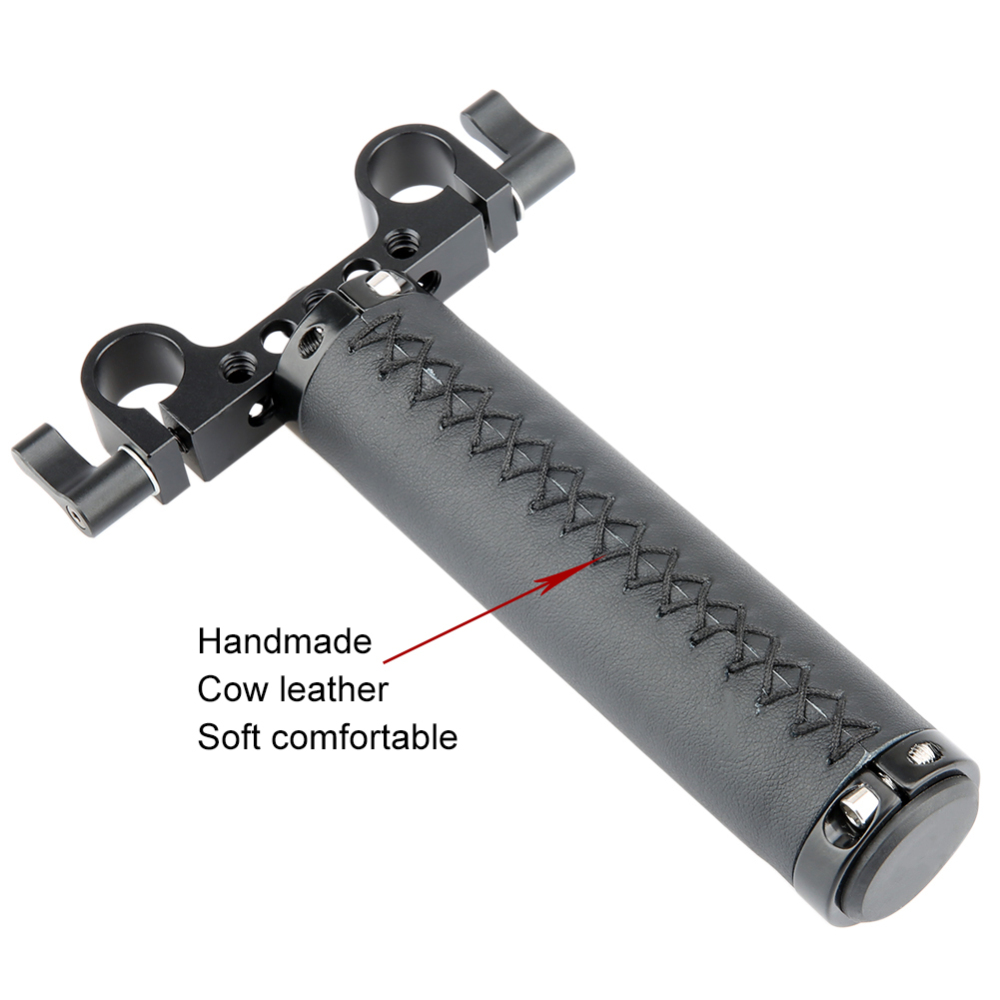 NICEYRIG Handle with 15mm Rod Clamp for DSLR Camera Rod Rig Support Rail System