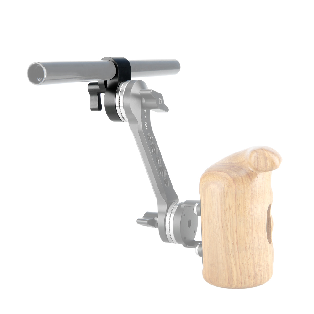 NICEYRIG 15mm Rod Clamp with Arri Standard Rosette Mount Adapter (M6 Thread Diameter 31.8mm) for Video Camera Support System
