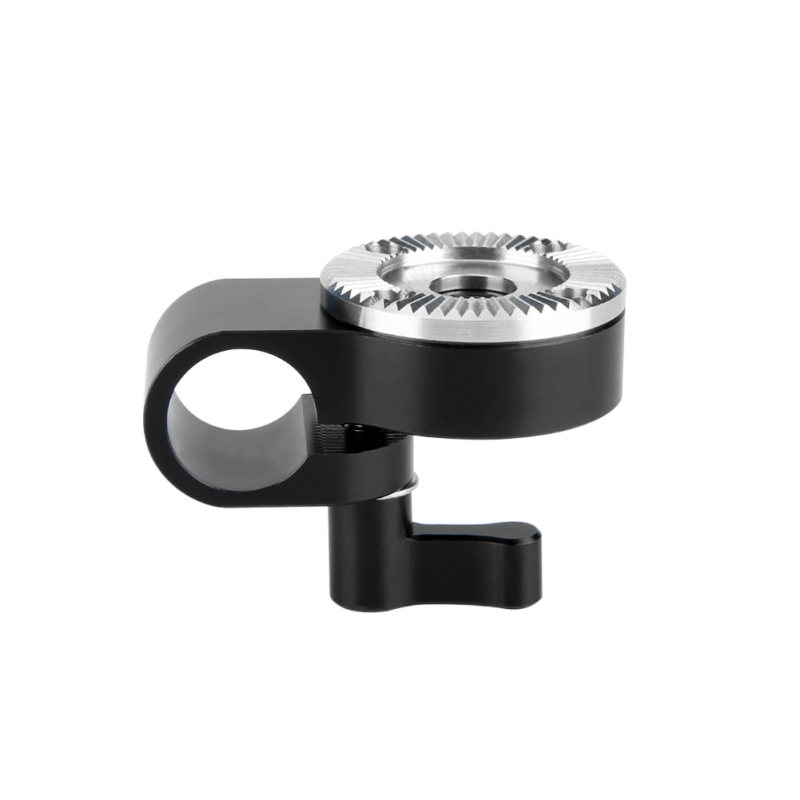 NICEYRIG 15mm Rod Clamp with Arri Standard Rosette Mount Adapter (M6 Thread Diameter 31.8mm) for Video Camera Support System