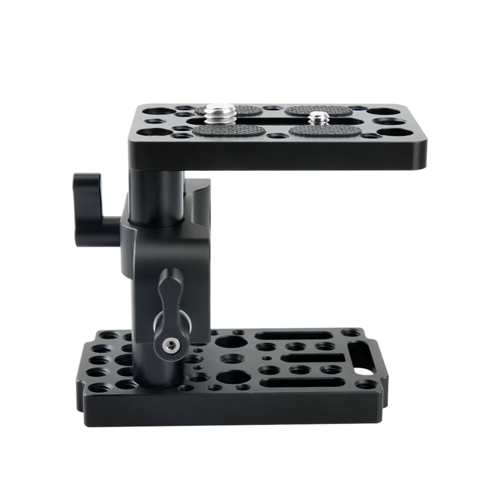 NICEYRIG Camera Kaasmontageplaat met 15mm staafklem, bovenplaat voor DSLR Rig Systeem Batterij Converter Box -033