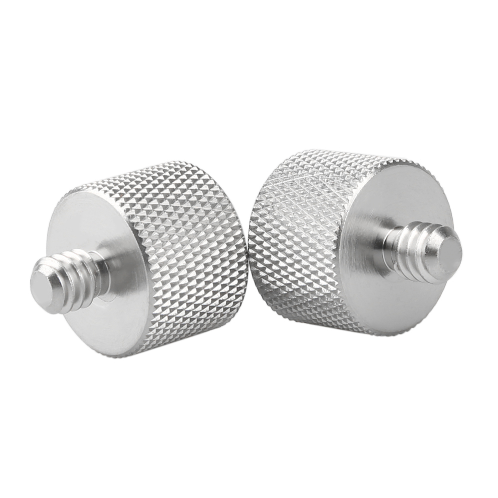 NICEYRIG Thread Adapter Microphone Screw, 1/4 Inch Male to 5/8 Inch Female, Pack of 2