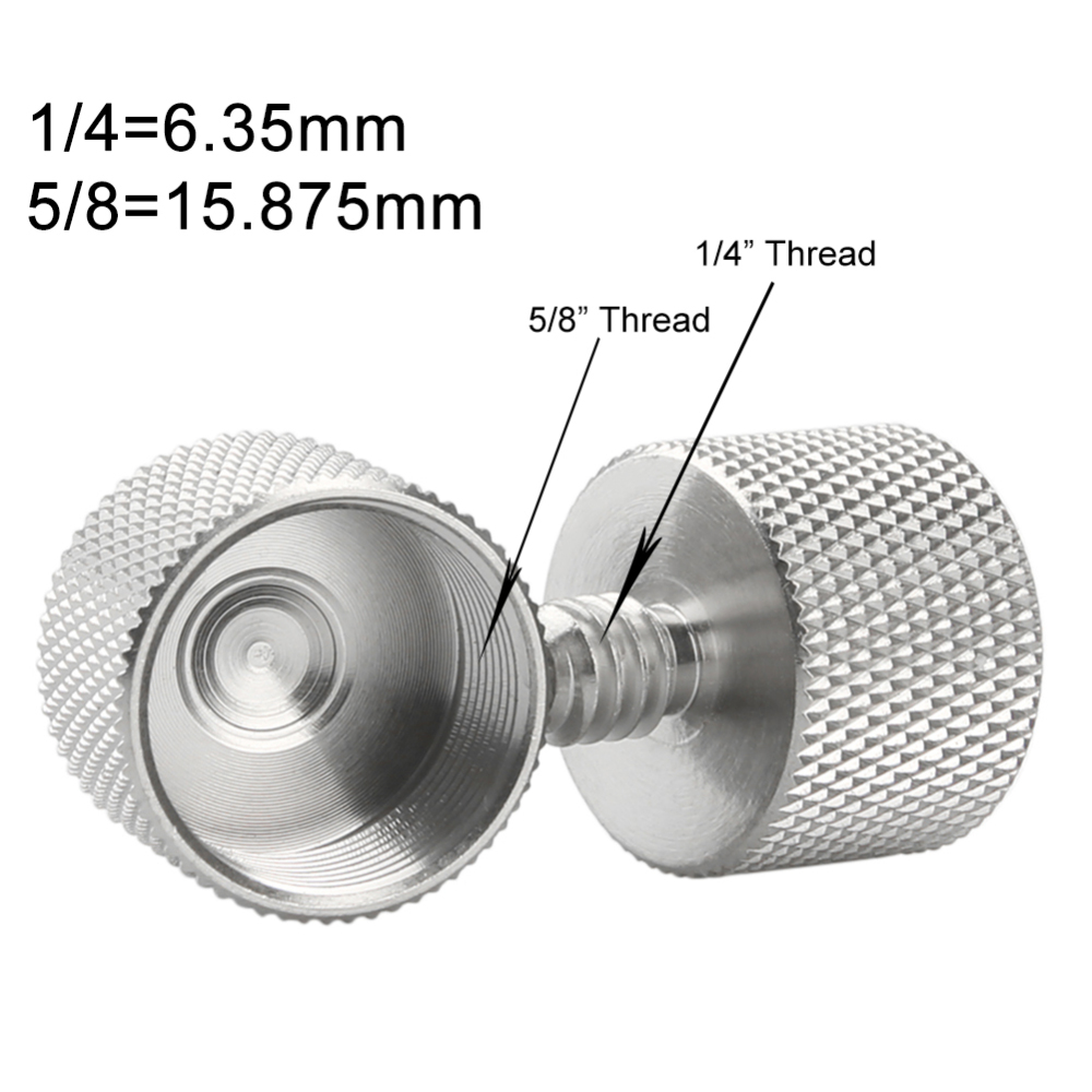 NICEYRIG Thread Adapter Microphone Screw, 1/4 Inch Male to 5/8 Inch Female, Pack of 2