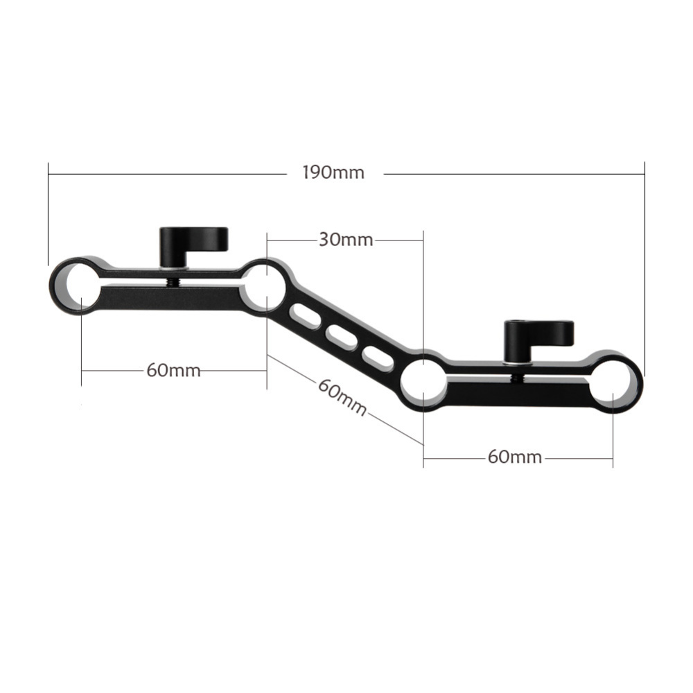 Niceyrig Offset Raiser for 15mm Rod Clamp DSLR Rig