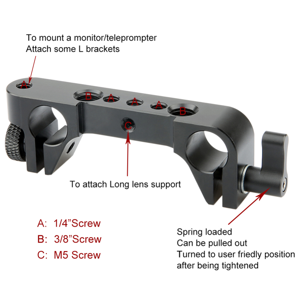 Niceyrig  15mm Rod Clamp for 15mm DSLR Rig