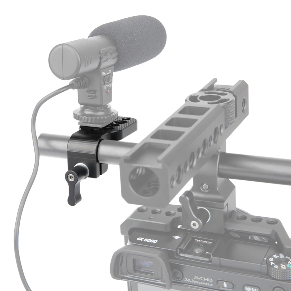 NICEYRIG Mini Cheese Plate with 15mm Rod Clamp and 1/4” 3/8” Thread