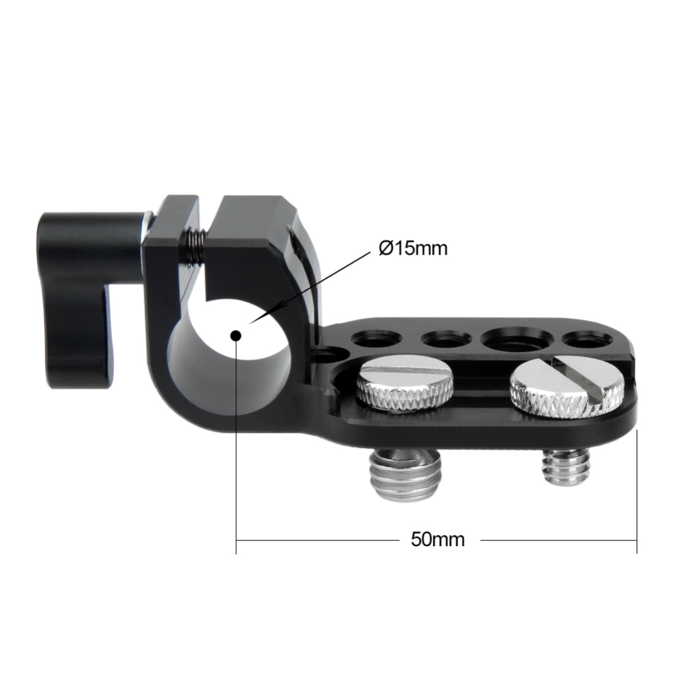 NICEYRIG Mini Cheese Plate with 15mm Rod Clamp and 1/4” 3/8” Thread