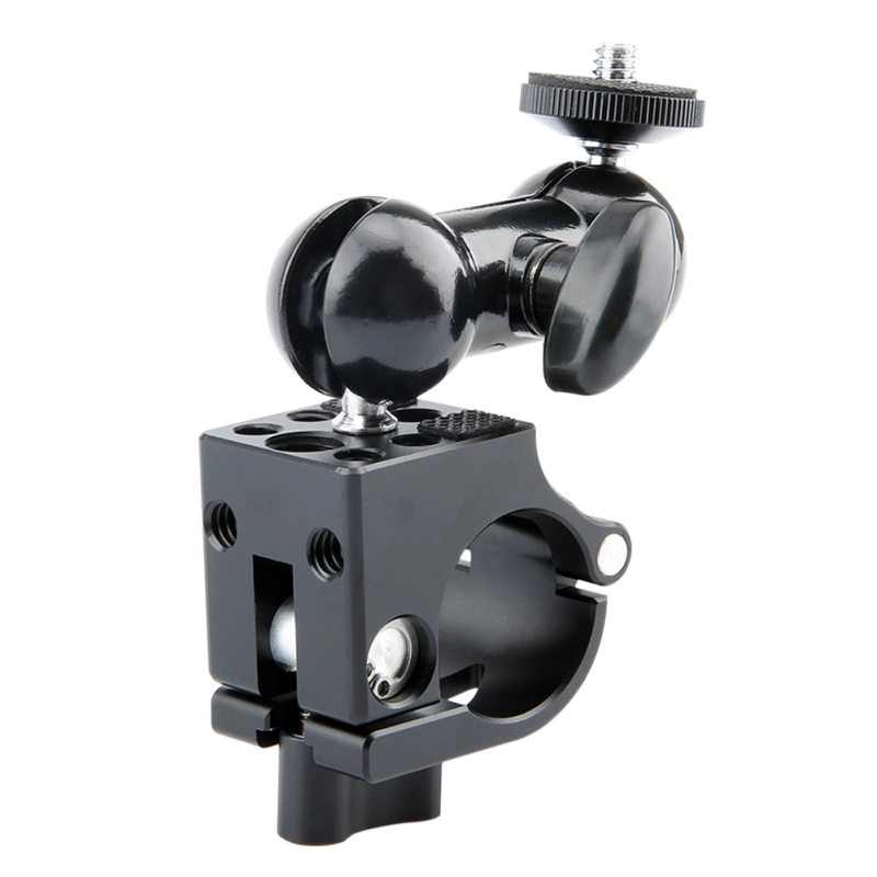 NICEYRIG 25mm Rod Clamp wiht Multi-functional Double Ballhead