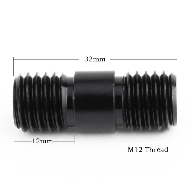 NICEYRIG 15mm Rod Connector Rod Extension Screw with M12 Thread for 15mm Aluminum Alloy Rods