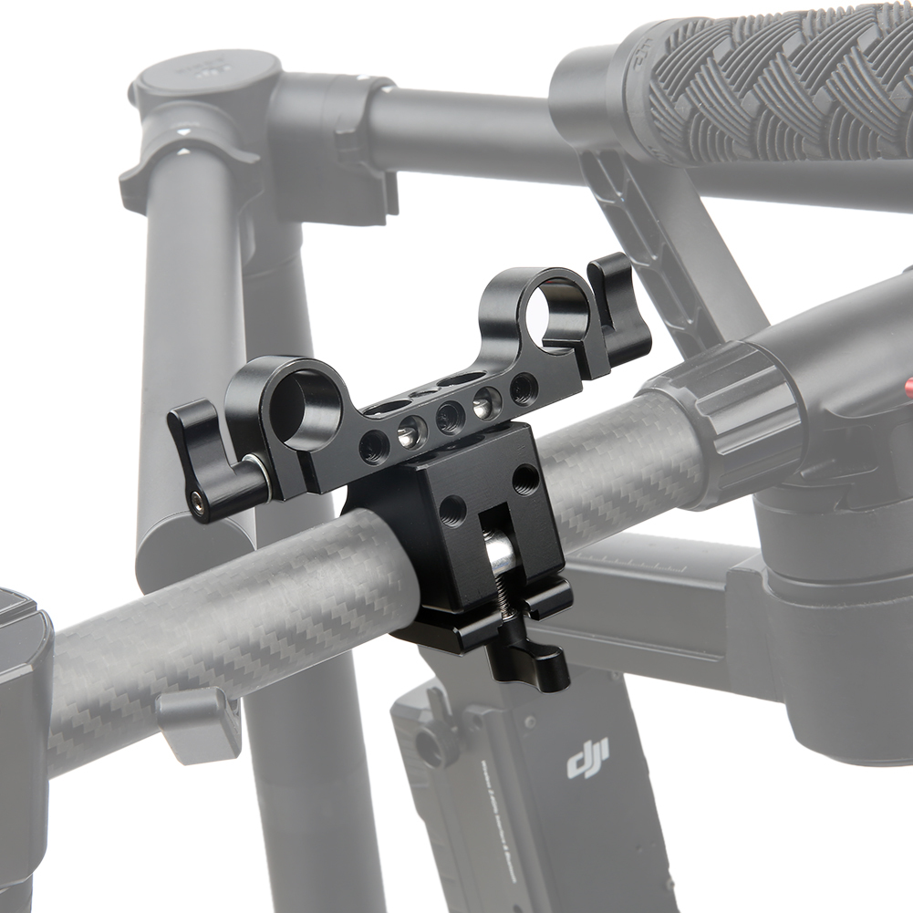 NICEYRIG 25mm Rod Clamp with 15mm Rod Clamp and 1/4”-20 Thread