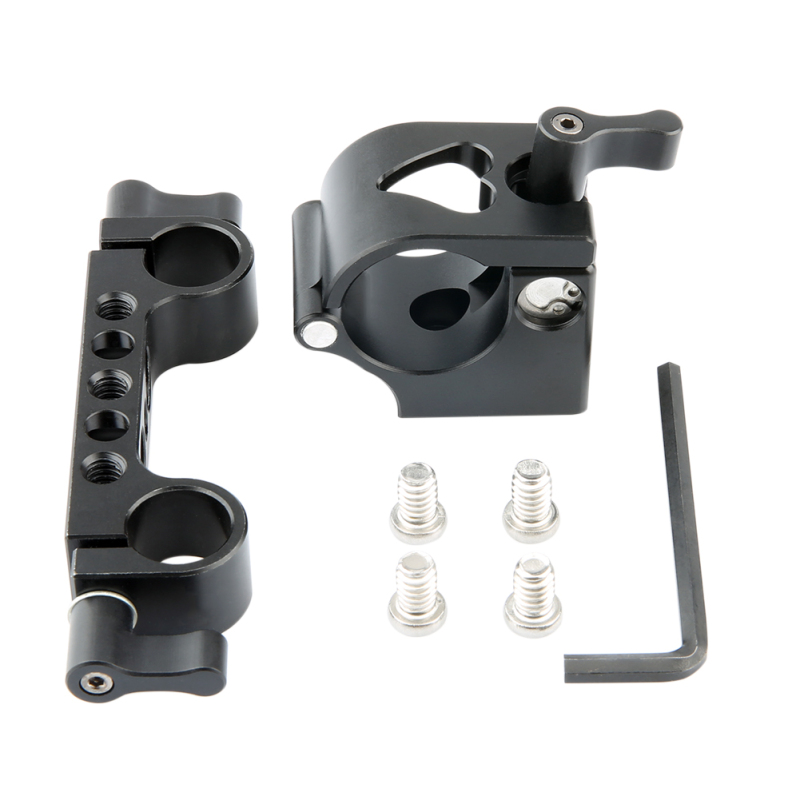 NICEYRIG 25mm Rod Clamp with 15mm Rod Clamp and 1/4”-20 Thread