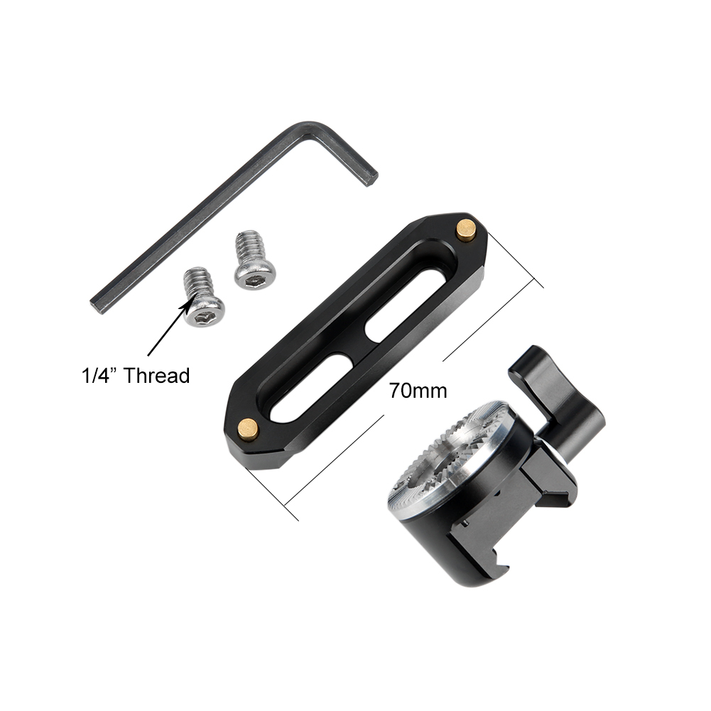 NICEYRIG NATO Rail Clamp to Rosette Mount Adapter