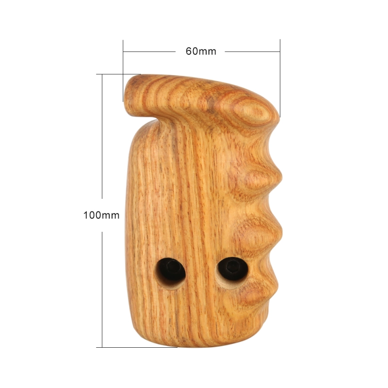 Niceyrig Right Side Wooden Hand Grip with Record Start/Stop Remote Trigger for Sony Mirrorless Cameras