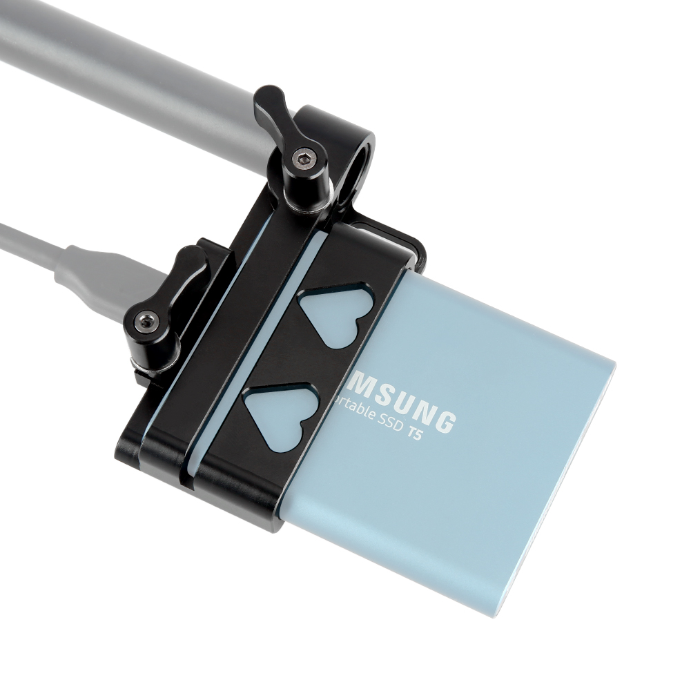  NICEYRIG T5 T7 SSD Bracket with Cold Shoe Mount for