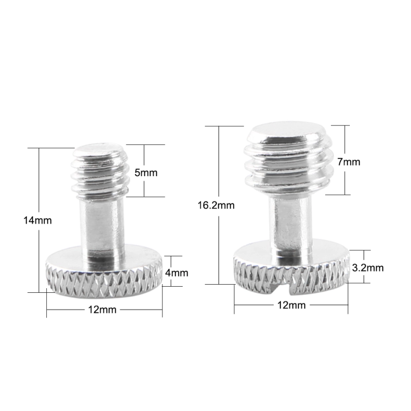 NICERYIG 3/8 Inch and 1/4 Inch Camera Quick Release Screw