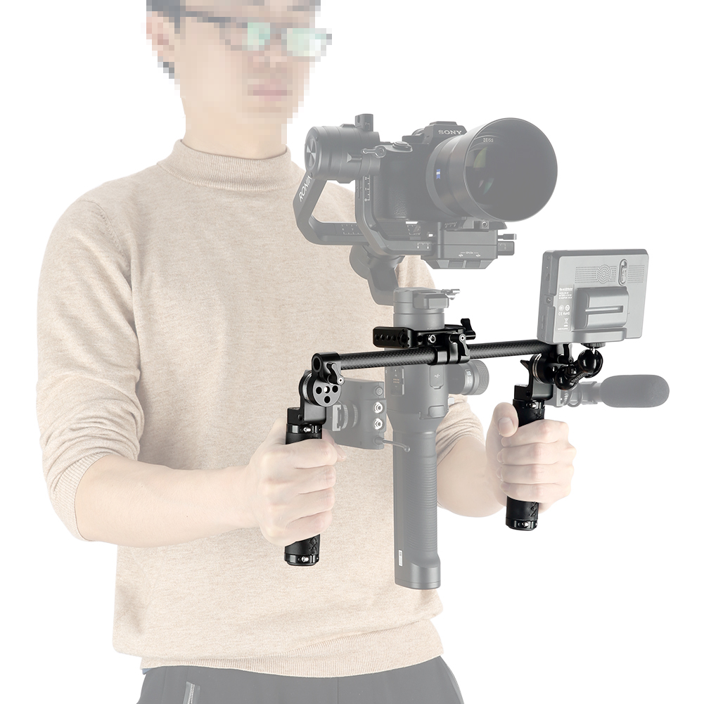 Niceyrig Camera ARRI Rosette Handgrip with 15mm Carbon Fiber Rod
