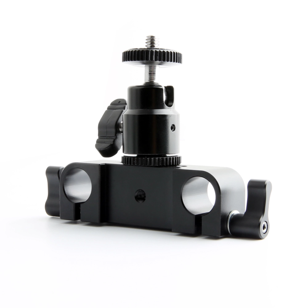 NICEYRIG 15mm Rod Clamp Rail Block with ARRI Standard Rosette Mount for