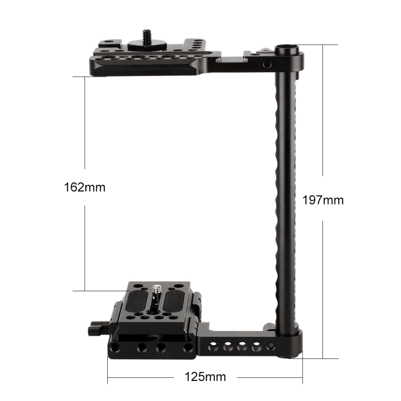 Niceyrig Universal Camera harf Cage Rig With QR Plate For Canon Nikon  Sony