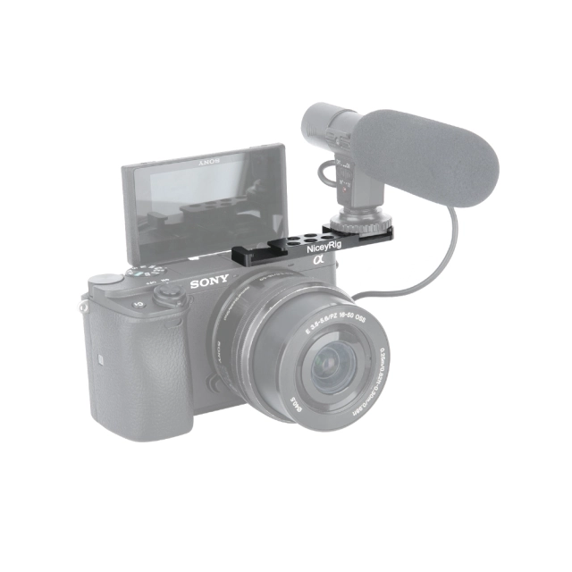 NICEYRIG Cold Shoe Adapter (Left Side) for Sony A6000/A6300/A6400/A6500