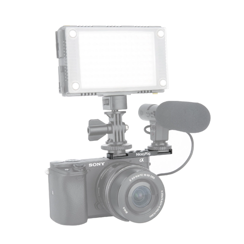 NICEYRIG Cold Shoe Adapter (Left Side) for Sony A6000/A6300/A6400/A6500