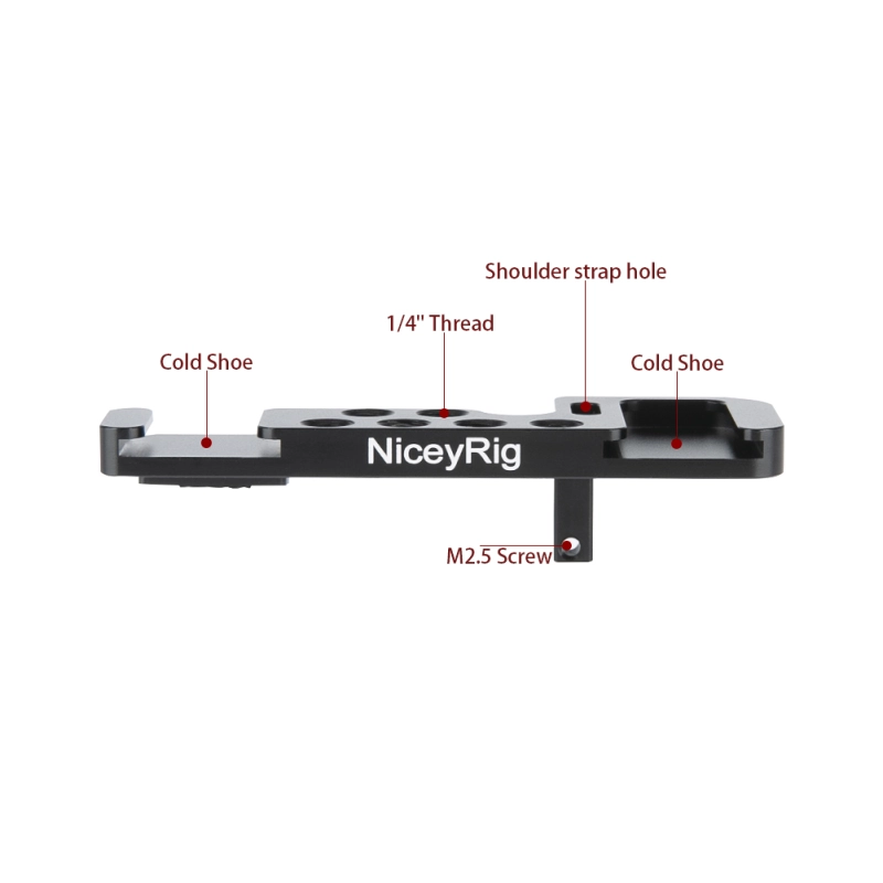 Niceyrig Cold Shoe Adapter (Left Side) for Sony A6000/A6100/A6300/A6400/A6500