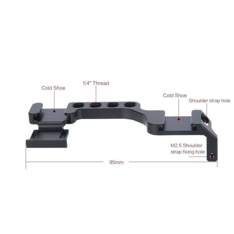 Niceyrig Cold Shoe Adapter (Right Side) for Sony A6100/A6400/A6500