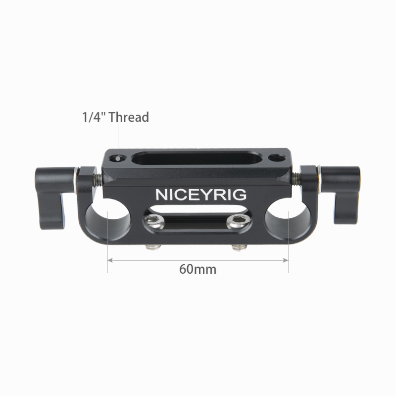 Niceyrig 15mm Dual Rod Clamp with Nato Rail