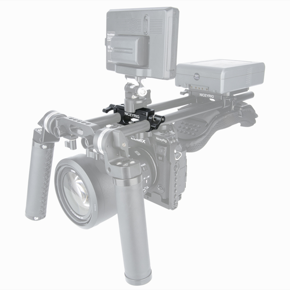 Niceyrig 15mm Dual Rod Clamp with Nato Rail